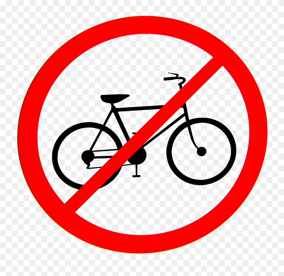 No Bicycles Allowed Sign Image, Symbol, Bicycle, Transportation, Vehicle Free Png Download