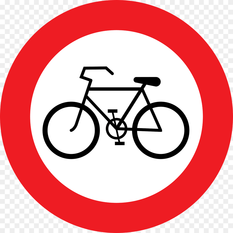 No Bicycles Sign In Austria Clipart, Bicycle, Transportation, Vehicle, Symbol Free Png Download