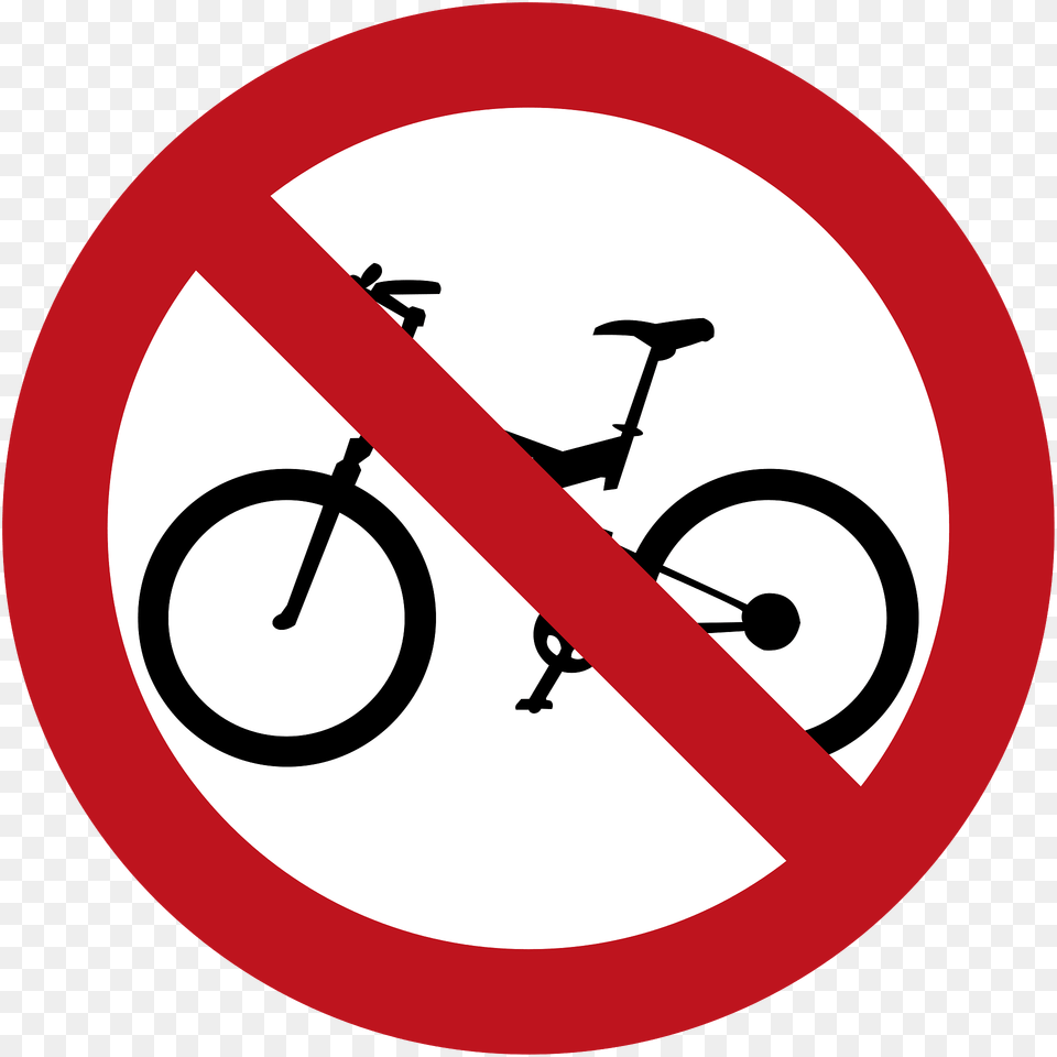 No Bicycles Sign In Colombia Clipart, Symbol, Road Sign Free Png