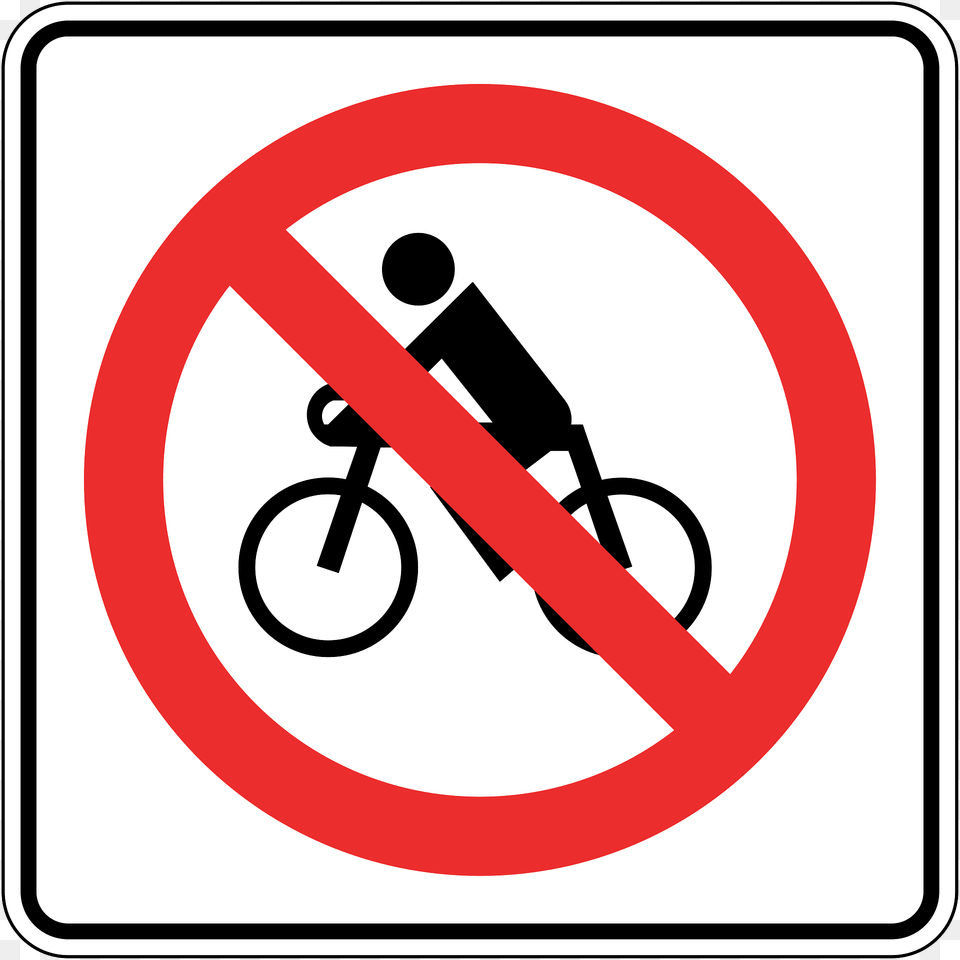 No Bicycles Sign In Panama Clipart, Symbol, Road Sign Png Image