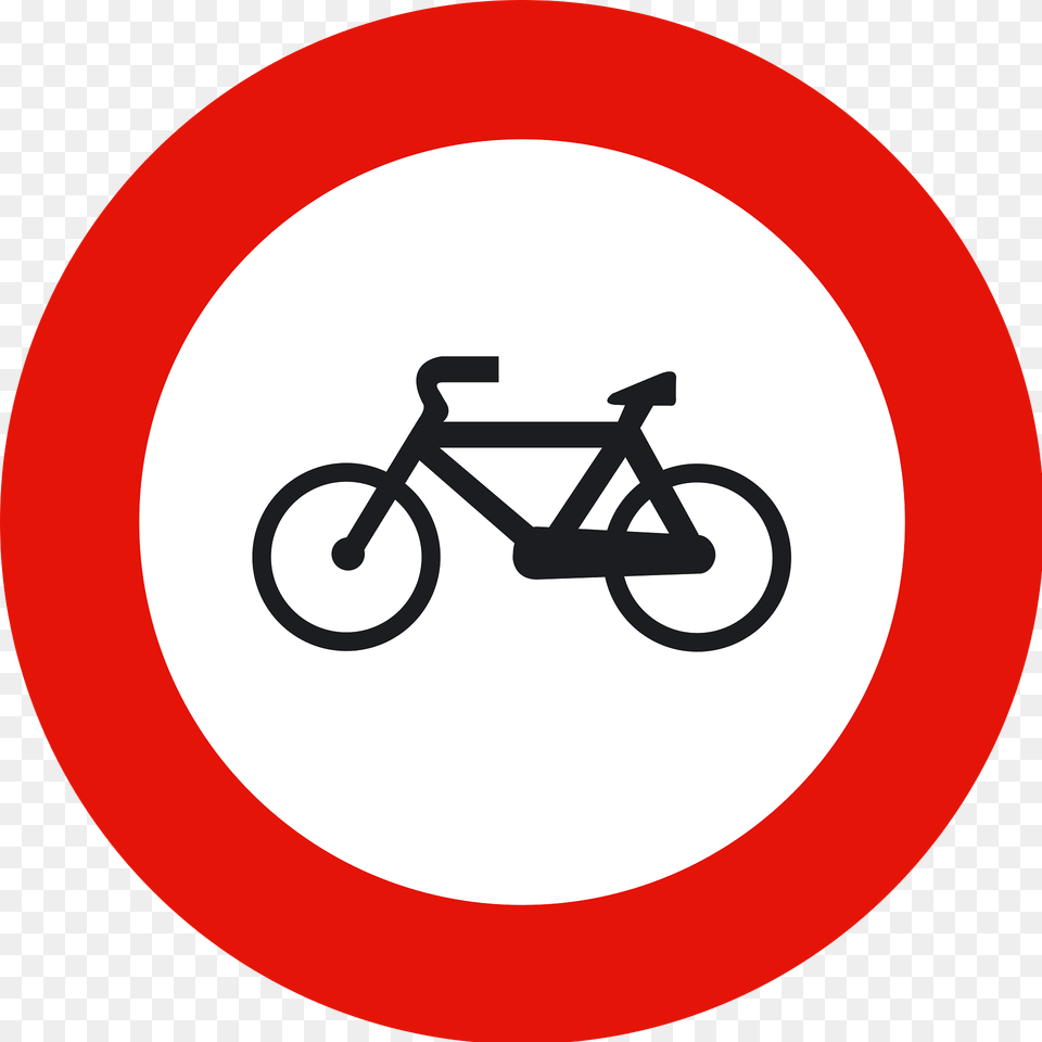 No Bicycles Sign In Spain Clipart, Symbol, Bicycle, Transportation, Vehicle Free Transparent Png