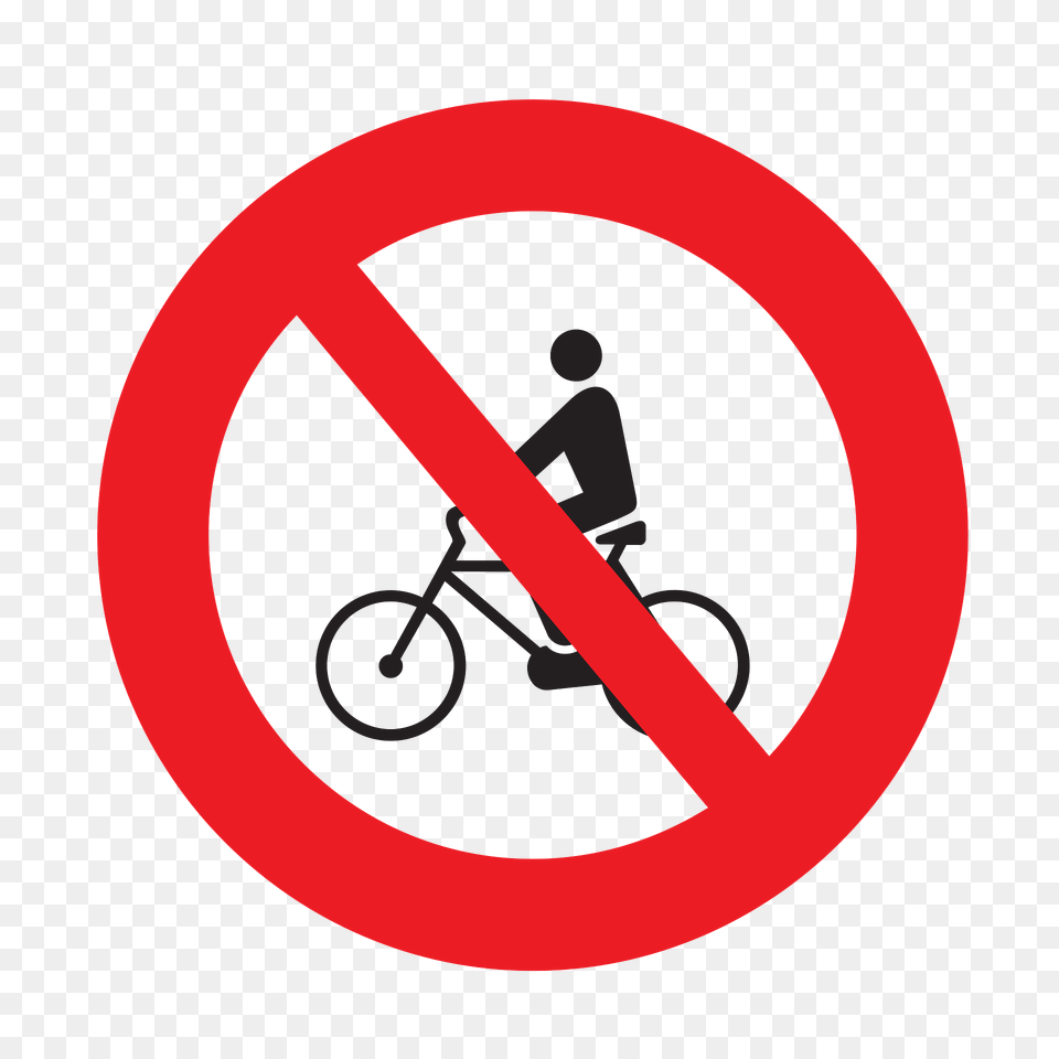 No Bicycles Sign In Uruguay Clipart, Symbol, Wheel, Machine, Bicycle Png Image