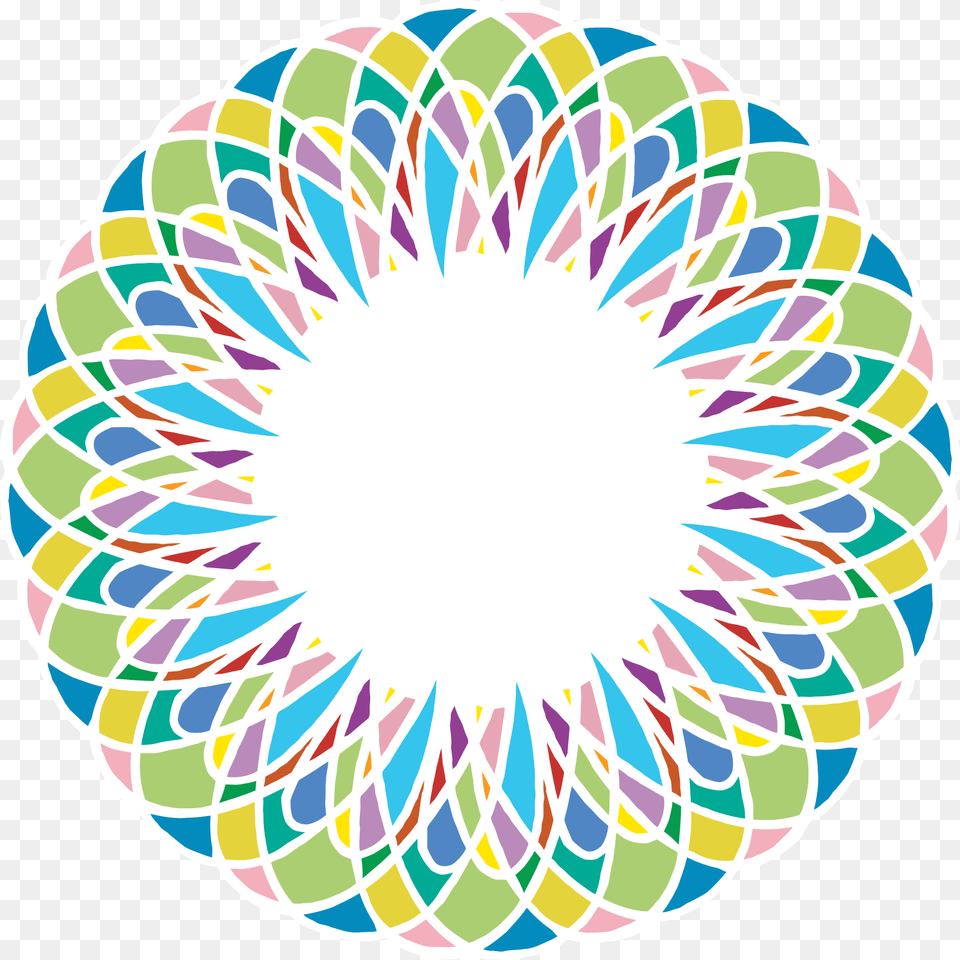 No Borders Clip Arts Circle, Dahlia, Flower, Plant, Pattern Free Png Download