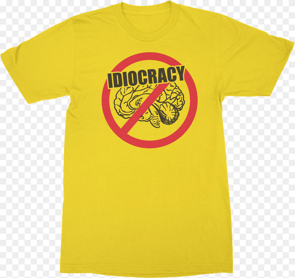 No Brain Logo Idiocracy T Best T Shirt Logo, Clothing, T-shirt Png Image
