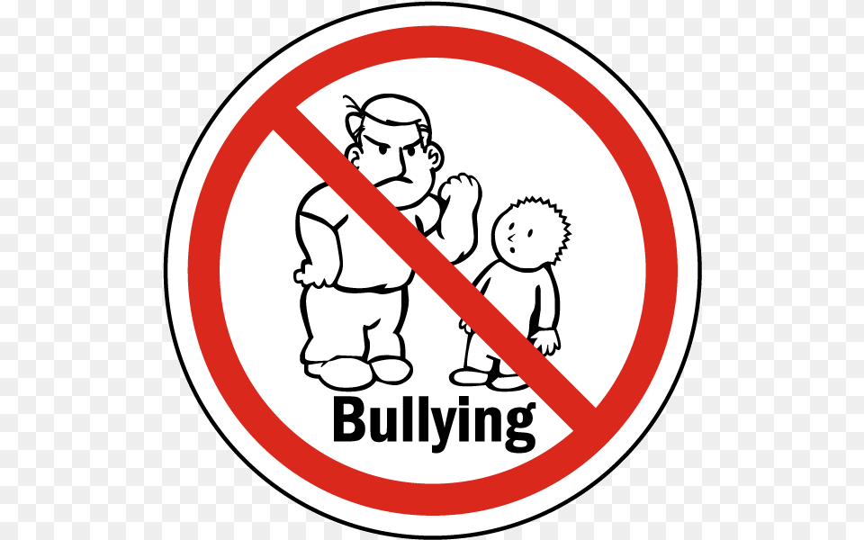 No Bullying Label, Sign, Symbol, Face, Head Png Image