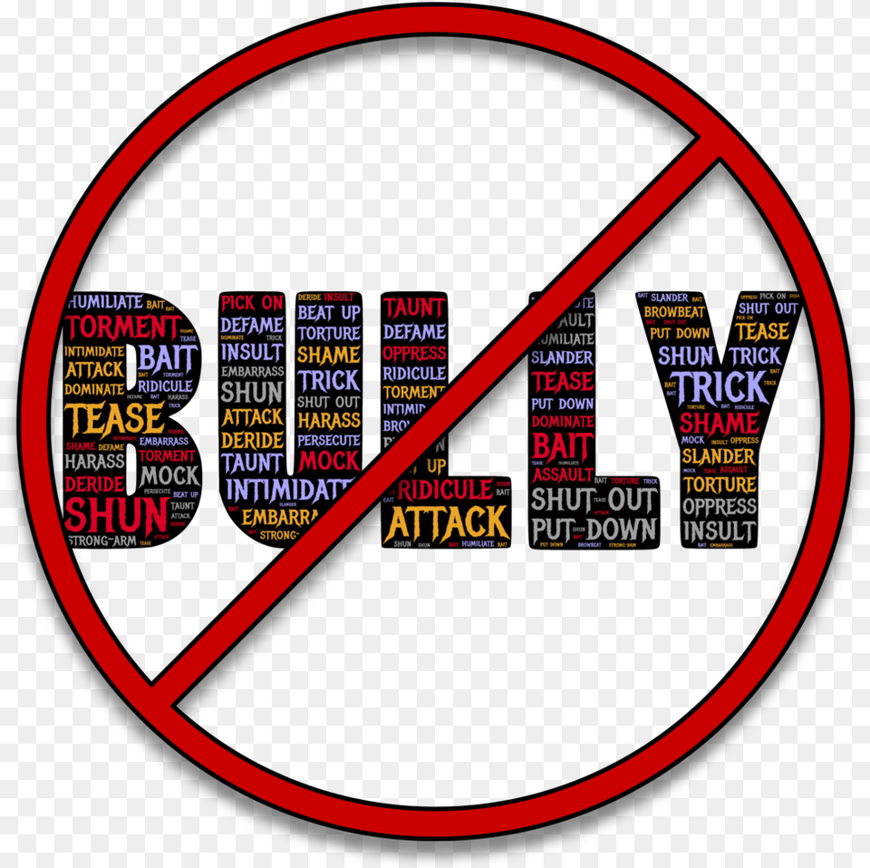No Bullying Logo Trump Is A Bully Sticker, Disk, Text Free Transparent Png
