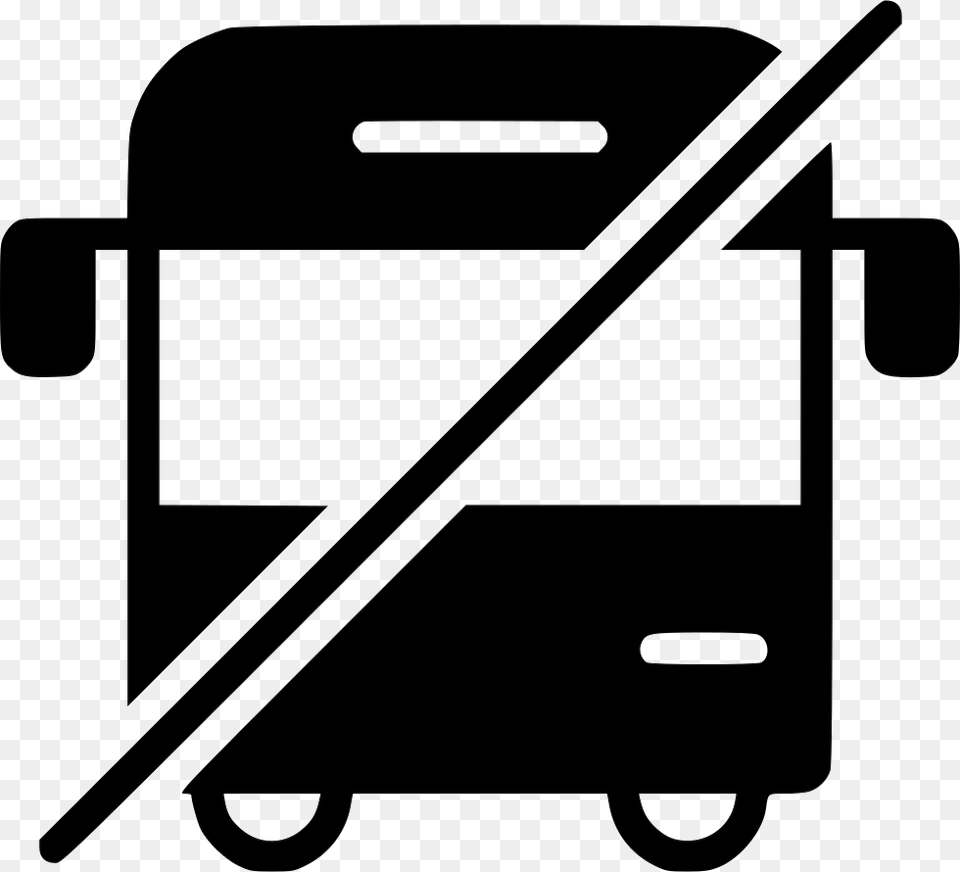 No Bus Public Vehicle Traffic Wagon Conveyance No Bus Icon, Blade, Razor, Weapon Free Png Download