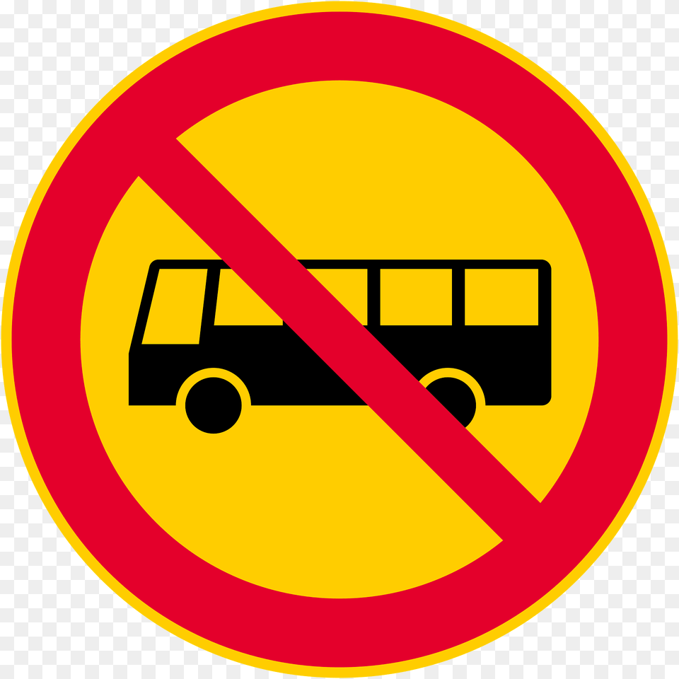 No Buses Sign In Finland Clipart, Symbol, Road Sign Free Transparent Png