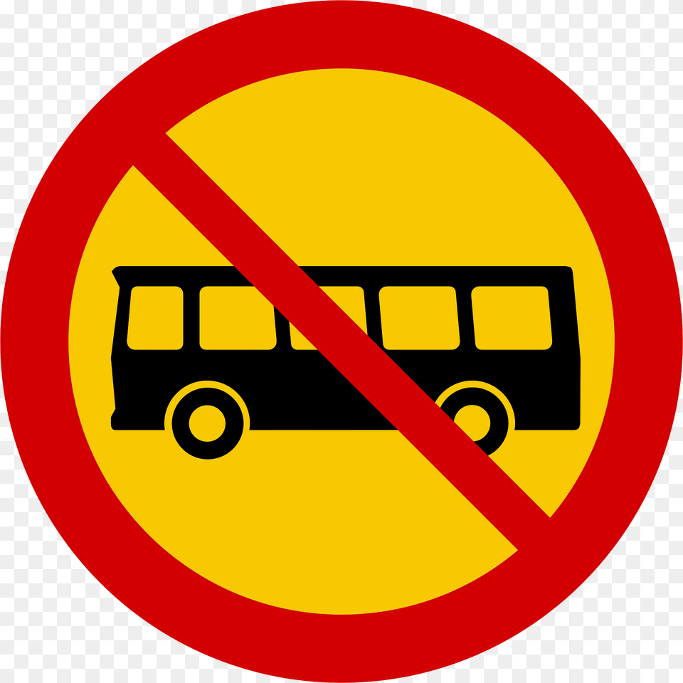 No Buses Sign In Iceland Clipart, Symbol, Road Sign Free Png