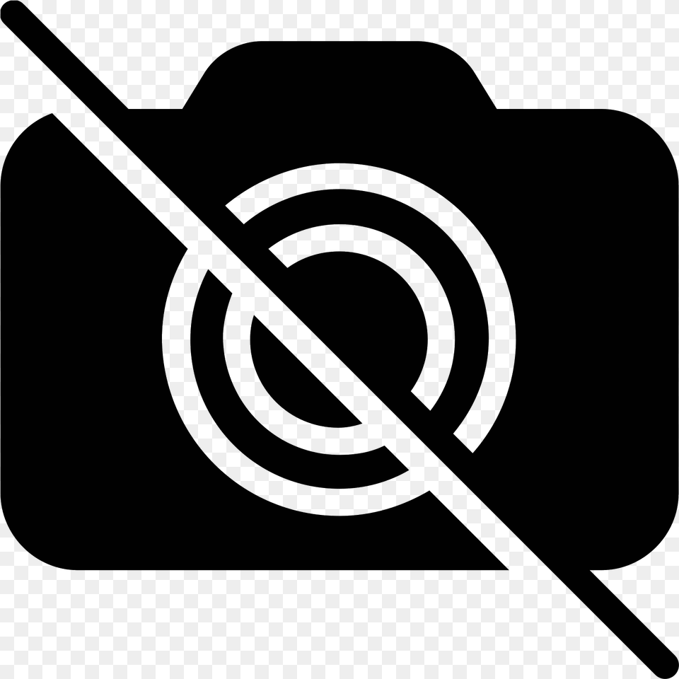 No Camera Filled Icon Charing Cross Tube Station, Gray Free Png