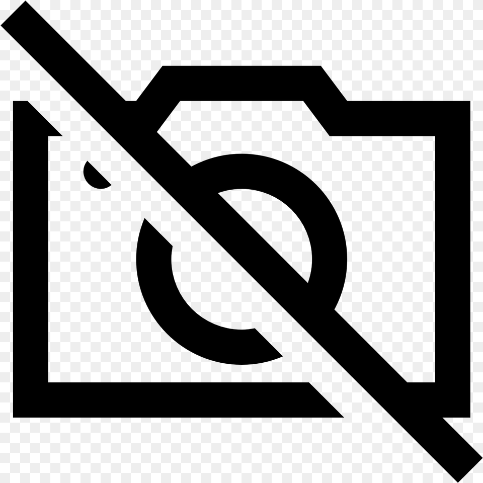 No Camera Icon, Gray Png