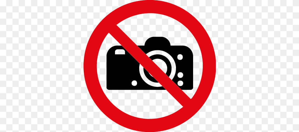 No Cameras Symbol Health And Safety Signs, Sign, Road Sign, Dynamite, Weapon Png