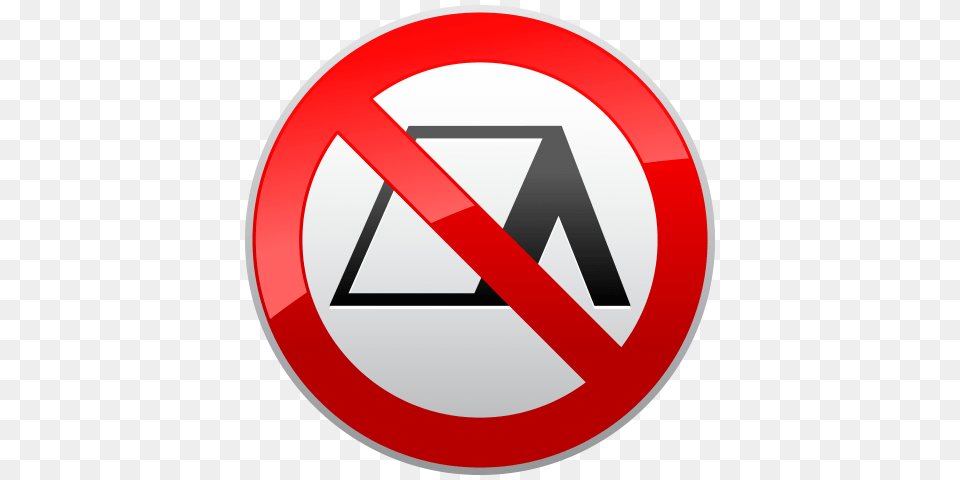 No Camping Prohibition Sign, Symbol, Road Sign Free Transparent Png