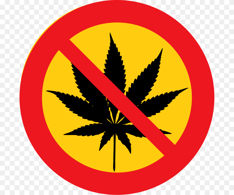 No Cannabis Clip Art Download, Leaf, Plant, Sign, Symbol Free Png