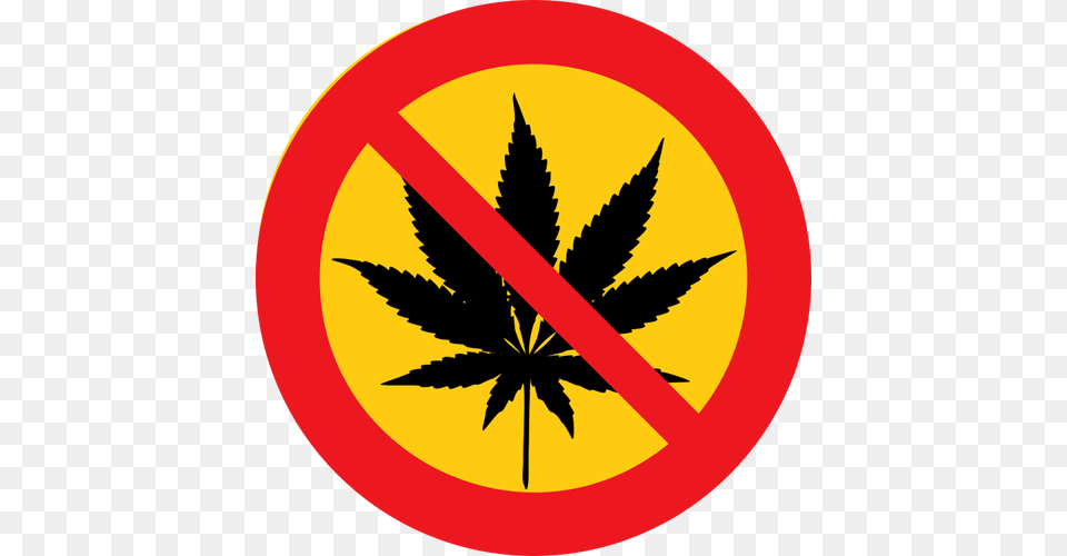 No Cannabis Vector Clip Art, Leaf, Plant, Sign, Symbol Free Png