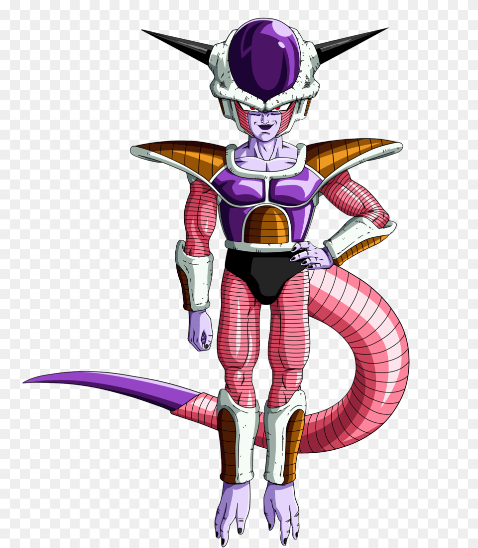 No Caption Provided 1st Form Frieza, Helmet, Person, Book, Comics Png Image