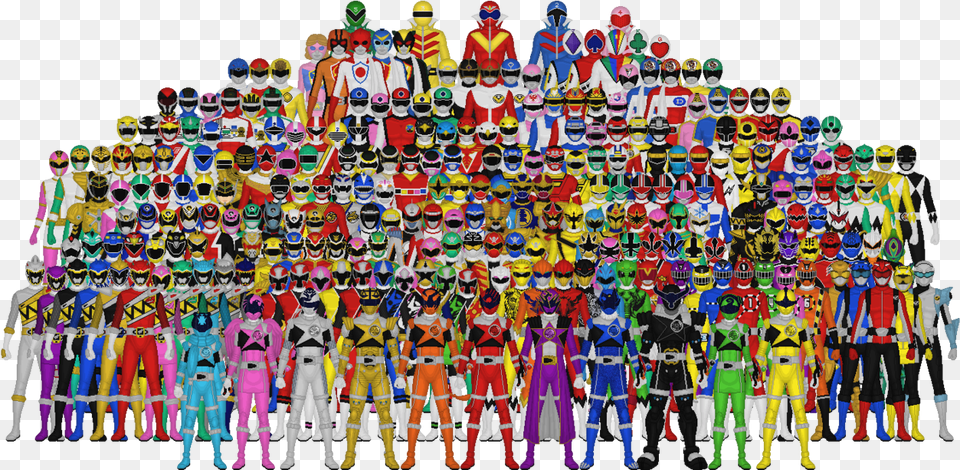 No Caption Provided All Power Rangers Super Sentai, Art, Collage, People, Person Free Png