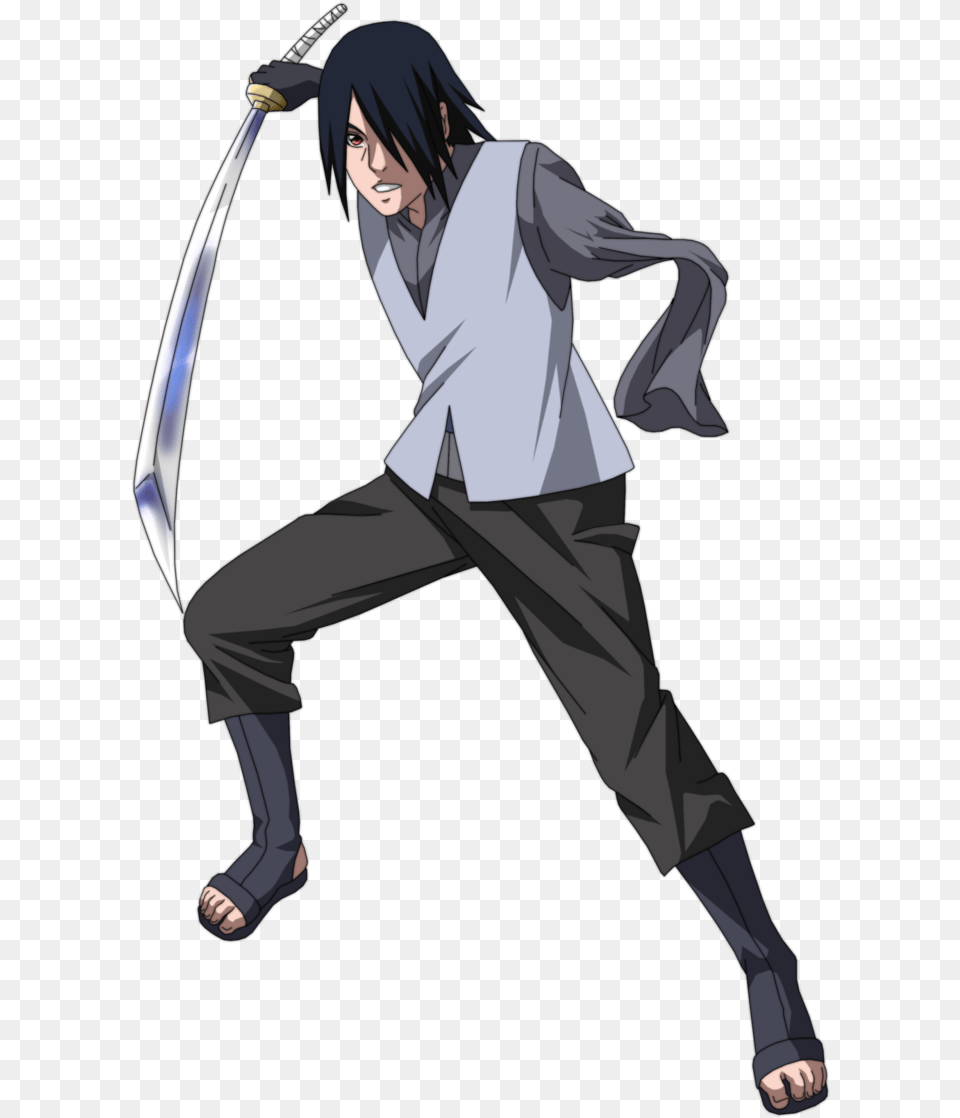 No Caption Provided Anime Full Body, Weapon, Sword, Adult, Person Free Png Download