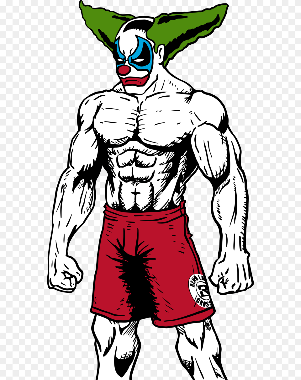 No Caption Provided Buff Clown, Clothing, Shorts, Adult, Male Png Image
