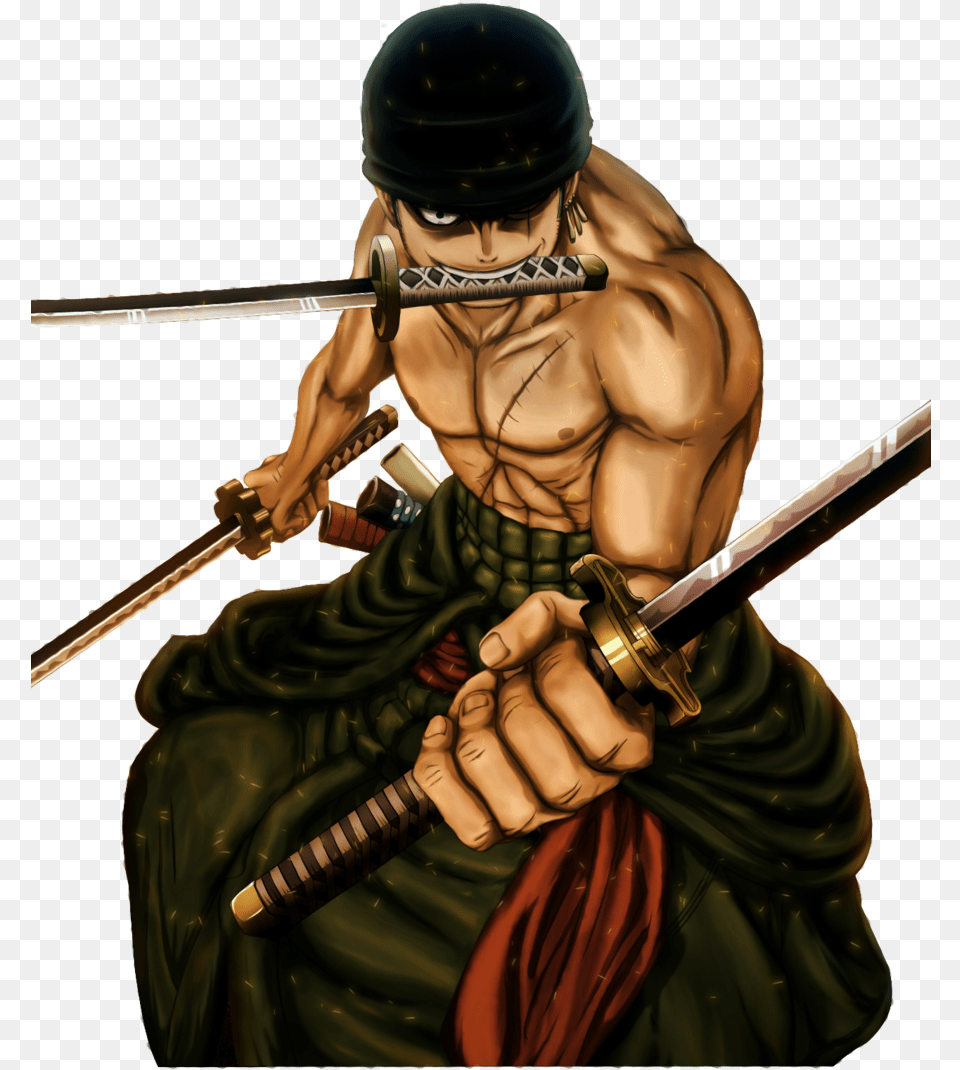 No Caption Provided Coolest One Piece Characters, Adult, Sword, Samurai, Person Png Image