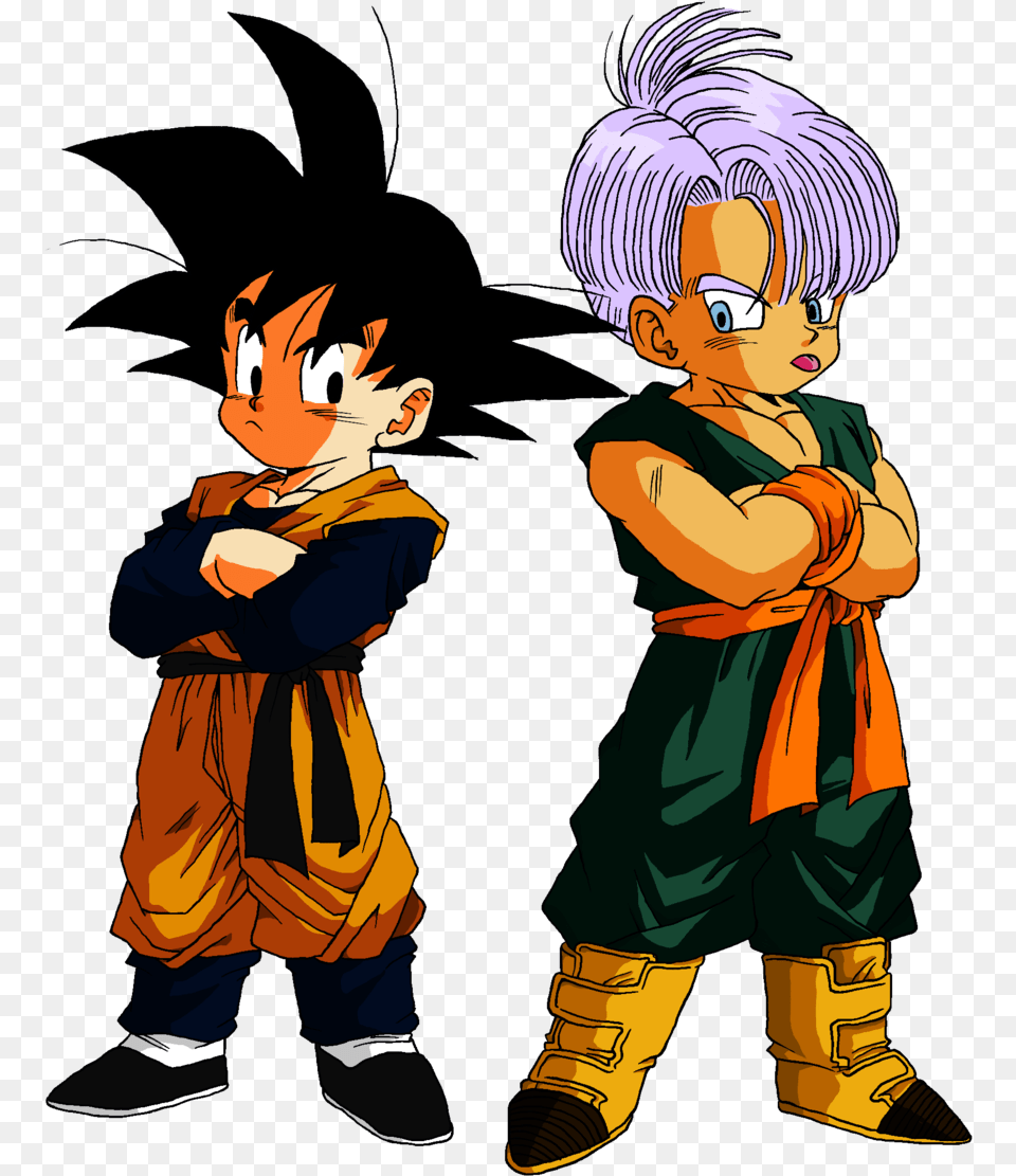 No Caption Provided Goten And Trunks, Book, Comics, Publication, Boy Png Image