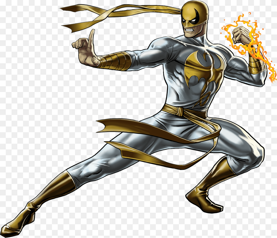 No Caption Provided Iron Fist White Suit, Adult, Male, Man, Person Png Image