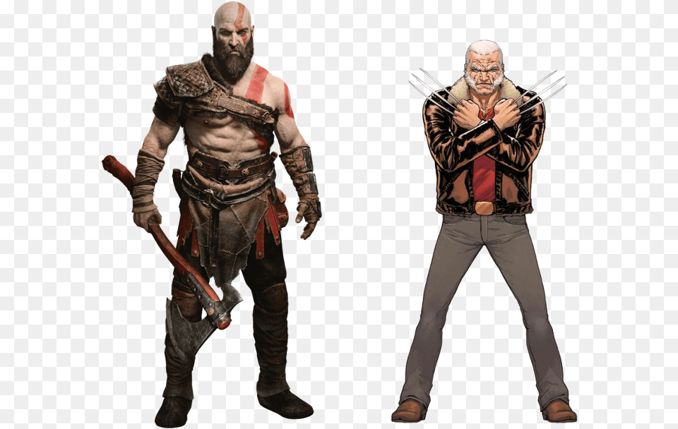 No Caption Provided Kratos God Of War Costume, Adult, Clothing, Male, Man Png Image