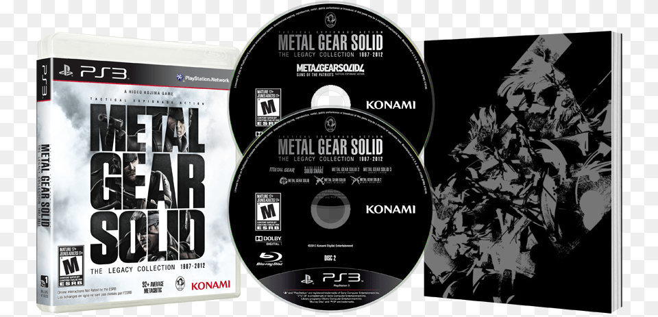 No Caption Provided Metal Gear Solid Collection Legacy Edition, Disk, Dvd, Adult, Male Png Image