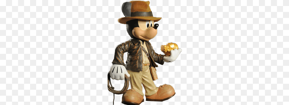 No Caption Provided Mickey Mouse Indiana Jones, Clothing, Hat, Person Free Png