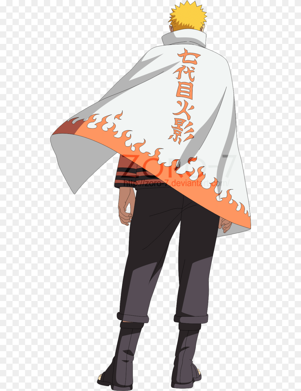 No Caption Provided Naruto Hokage Render, Fashion, Cape, Clothing, Man Free Png Download