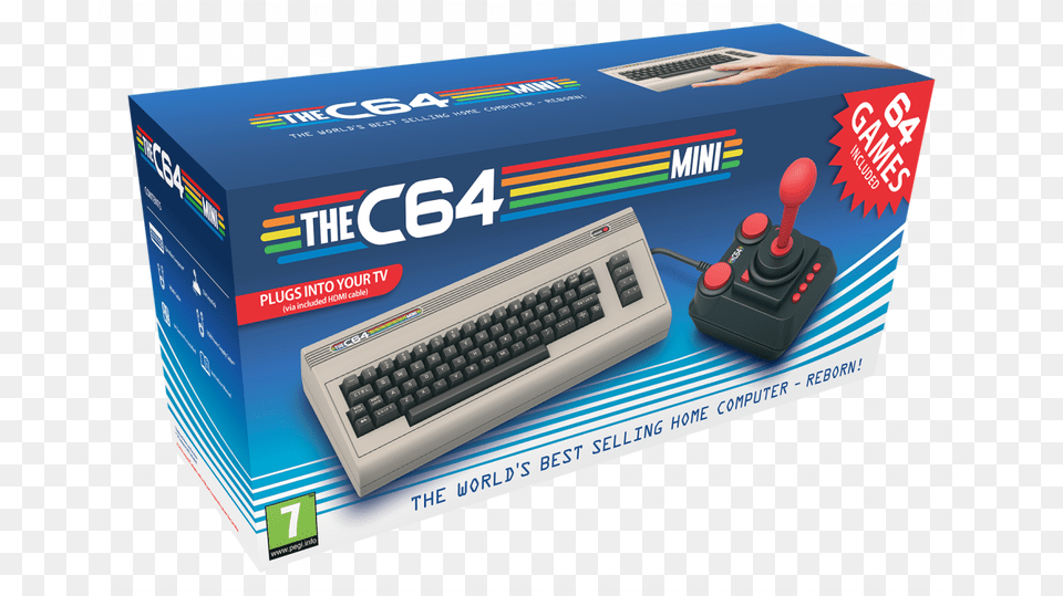No Caption Provided Retro Commodore 64 Mini, Computer, Computer Hardware, Computer Keyboard, Electronics Free Png Download