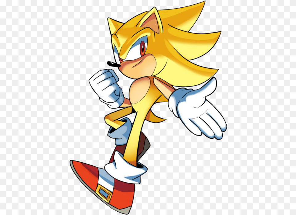 No Caption Provided Super Sonic Sonic Archie, Book, Comics, Publication, Baby Free Png Download