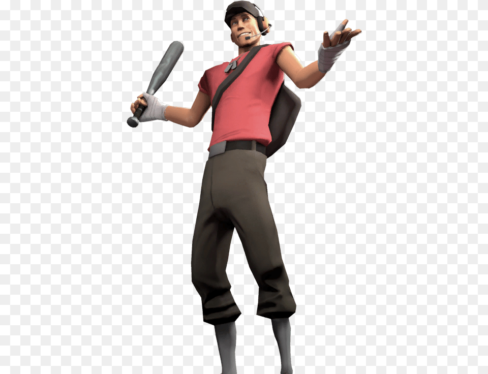 No Caption Provided Team Fortress 2 Scout, Clothing, Costume, Person, People Free Transparent Png