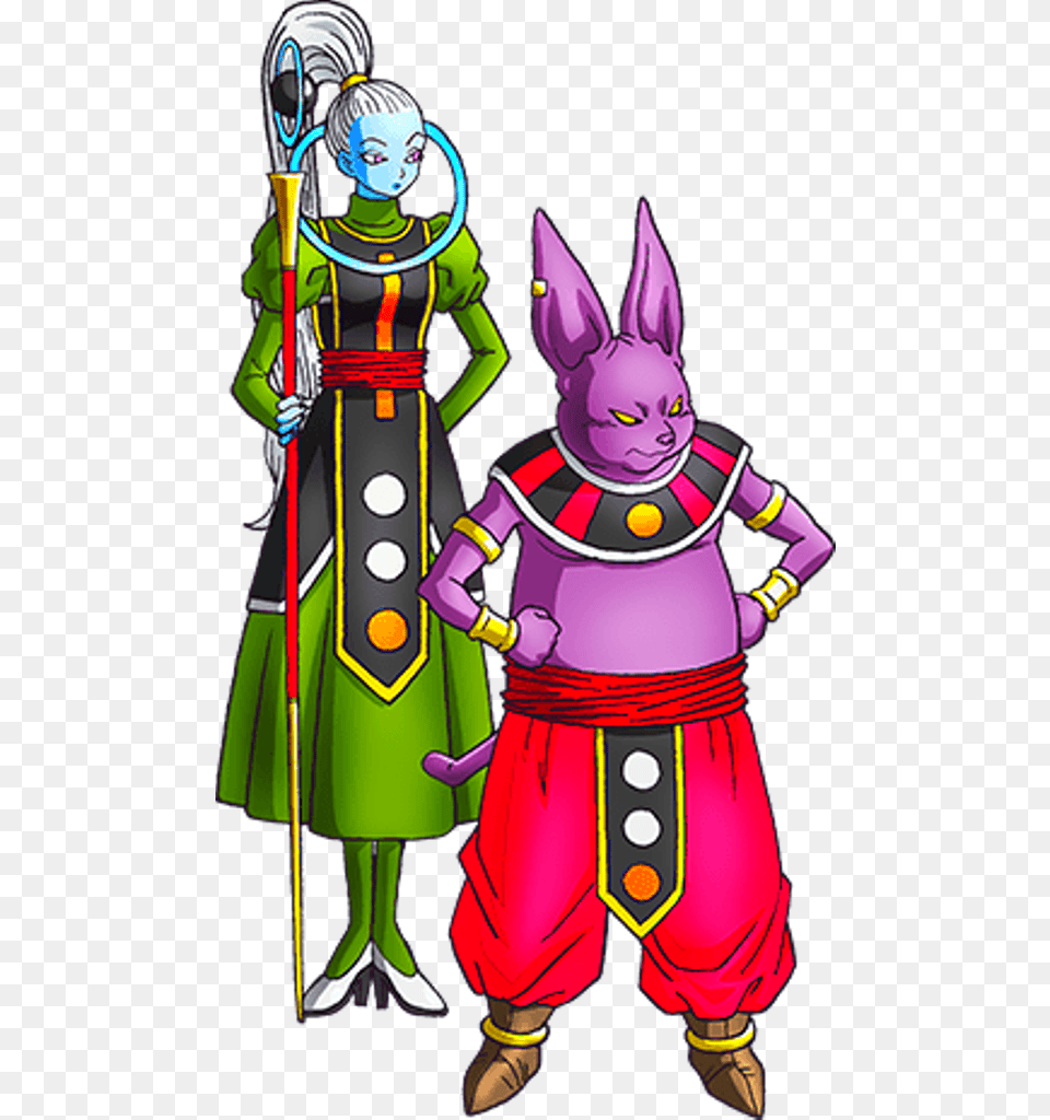 No Caption Provided Whis And Beerus Vs Vados And Champa, Adult, Person, Female, Woman Png Image