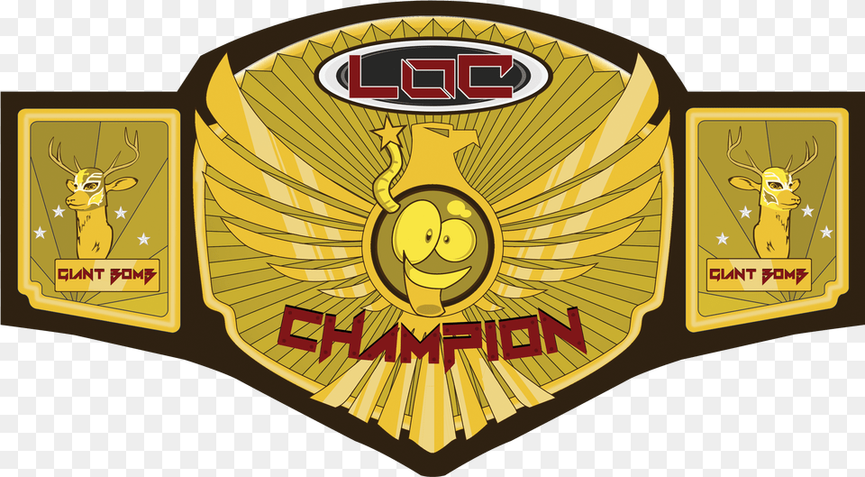 No Caption Provided Wrestling Champion Belt, Badge, Logo, Symbol, Emblem Png