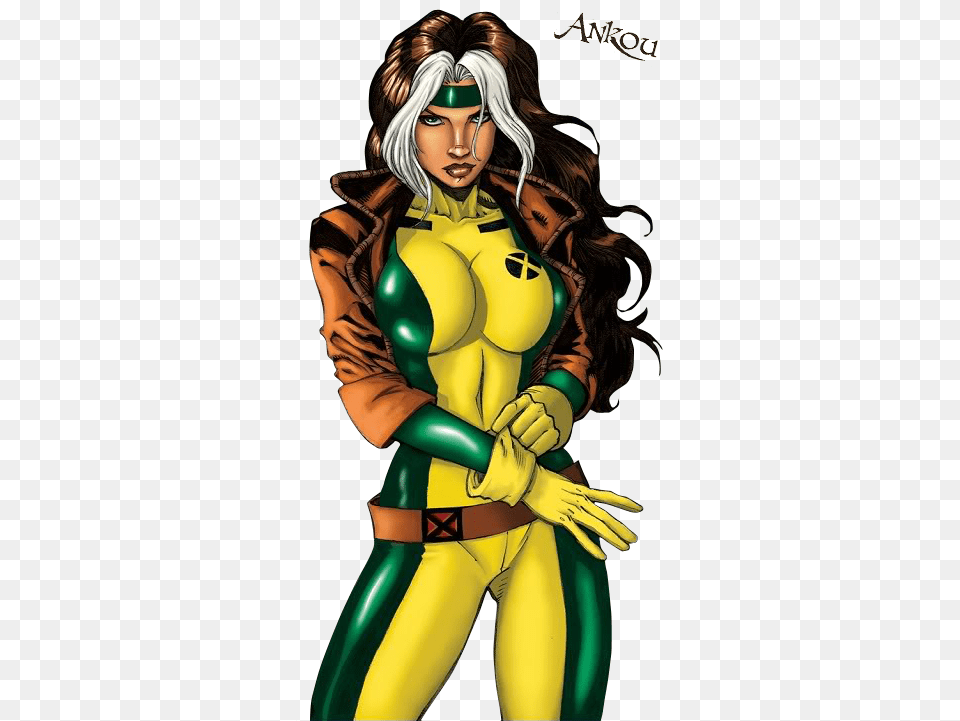 No Caption Provided X Men Comics Marvel Comics Marvel X Men Rogue Sexy, Adult, Publication, Person, Female Free Transparent Png