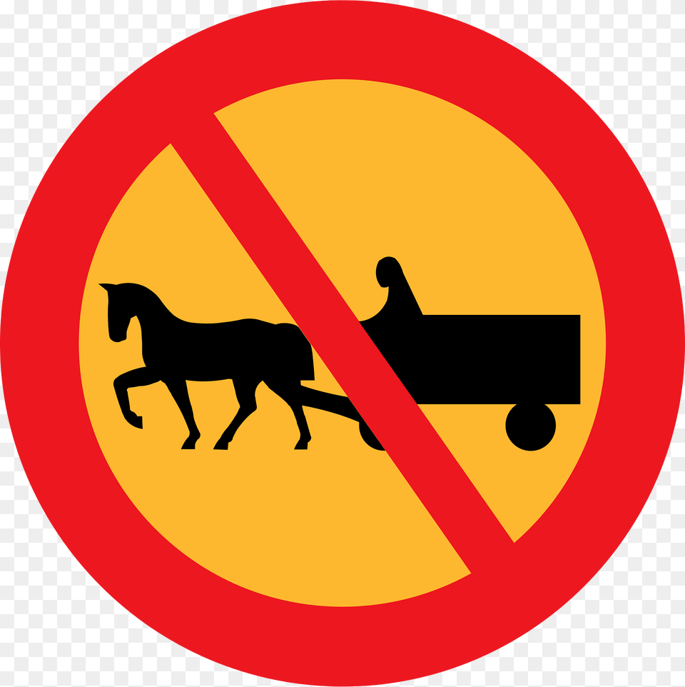 No Carriages Clipart, Sign, Symbol, Road Sign, Animal Free Transparent Png