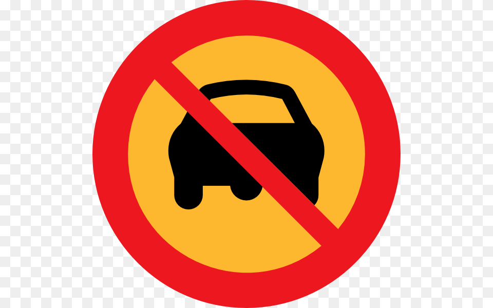 No Cars Sign Clip Art Free Vector, Symbol, Road Sign, Disk Png
