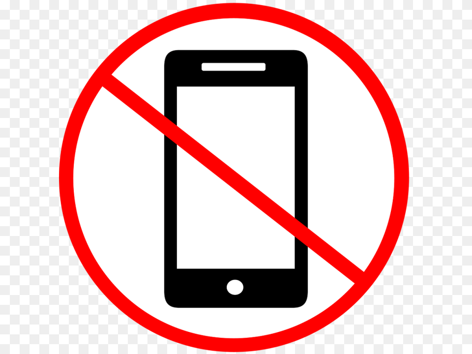 No Cell Phone 7 Transparent No Phone, Electronics, Mobile Phone, Symbol, Sign Free Png Download