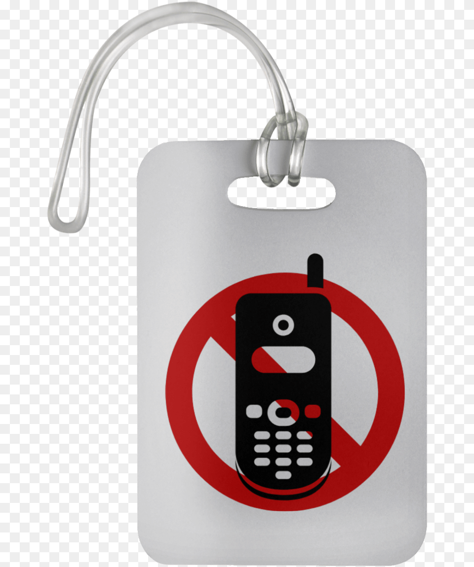 No Cell Phone Bag Tag Vippng Keychain, Electronics, Mobile Phone Free Transparent Png