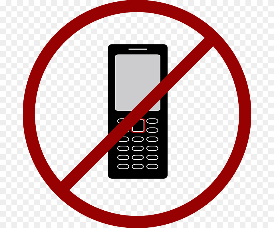 No Cell Phone Sign Clipart, Electronics, Mobile Phone, Texting, Symbol Png