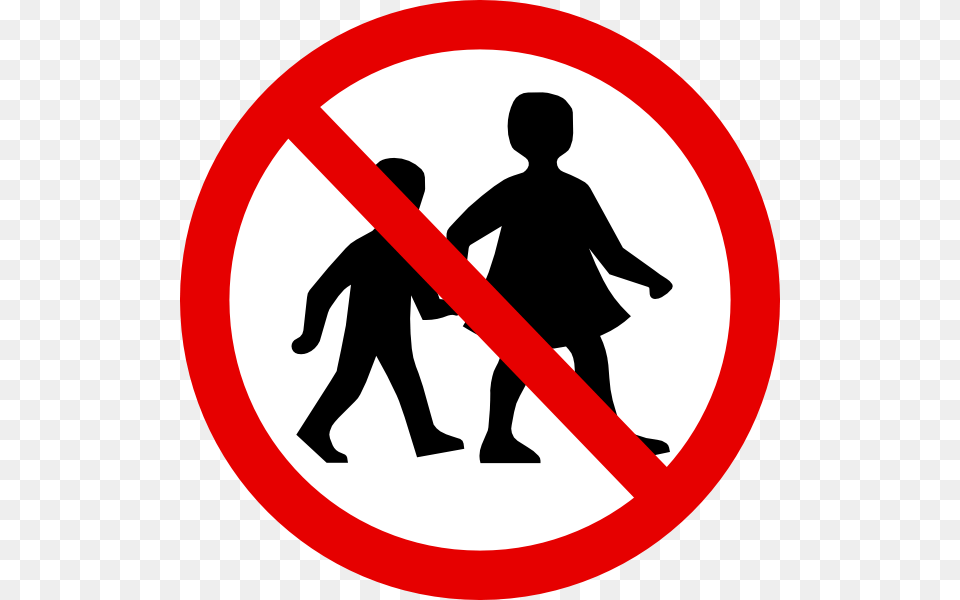 No Children Sign Clip Art At Clker No Children Clipart, Symbol, Adult, Male, Man Free Png Download
