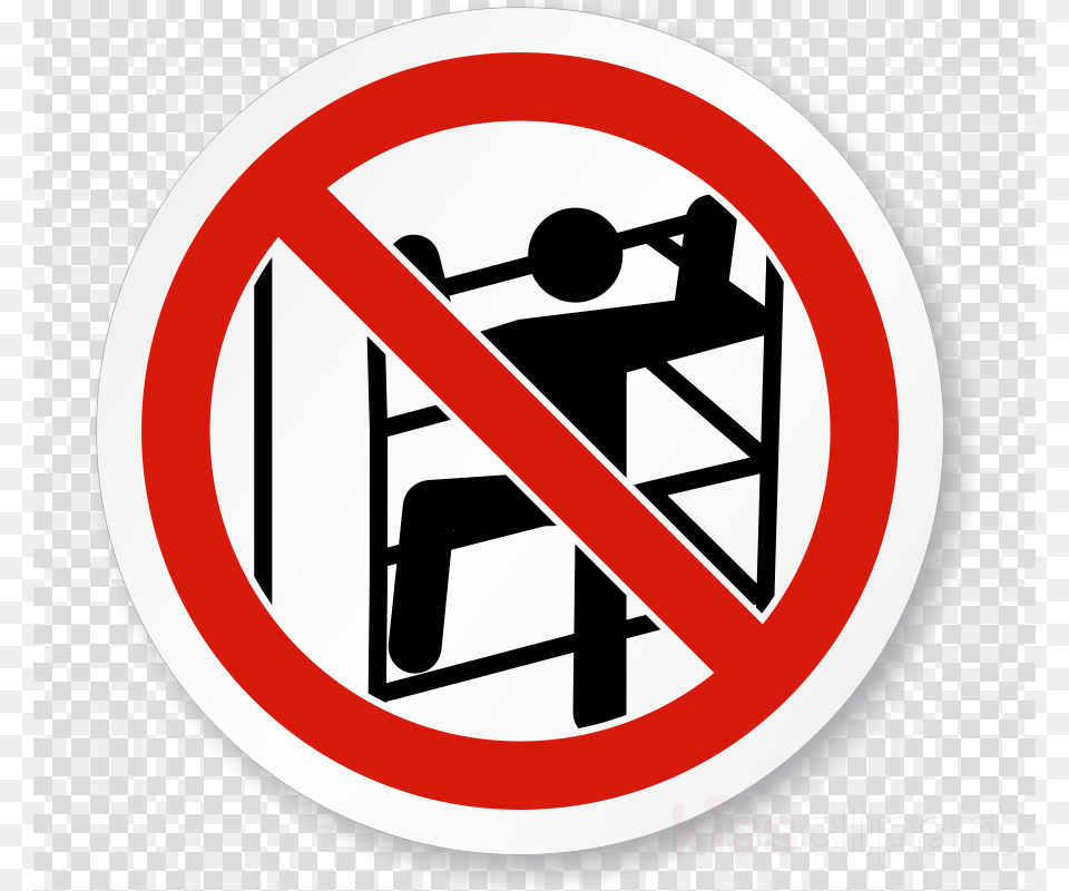 No Climbing Clipart Climbing No Symbol Clip Art, Sign, Road Sign Png