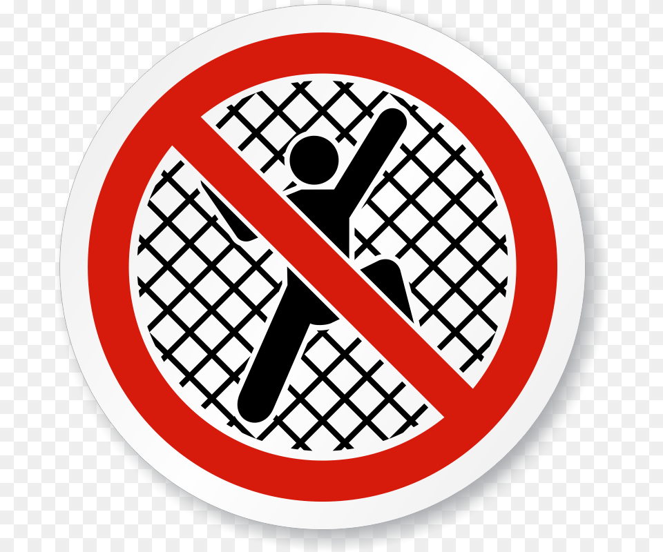 No Climbing On Fence Symbol Circle Iso Prohibition Signs Sku Is, Sign, Road Sign, Dynamite, Weapon Free Png Download