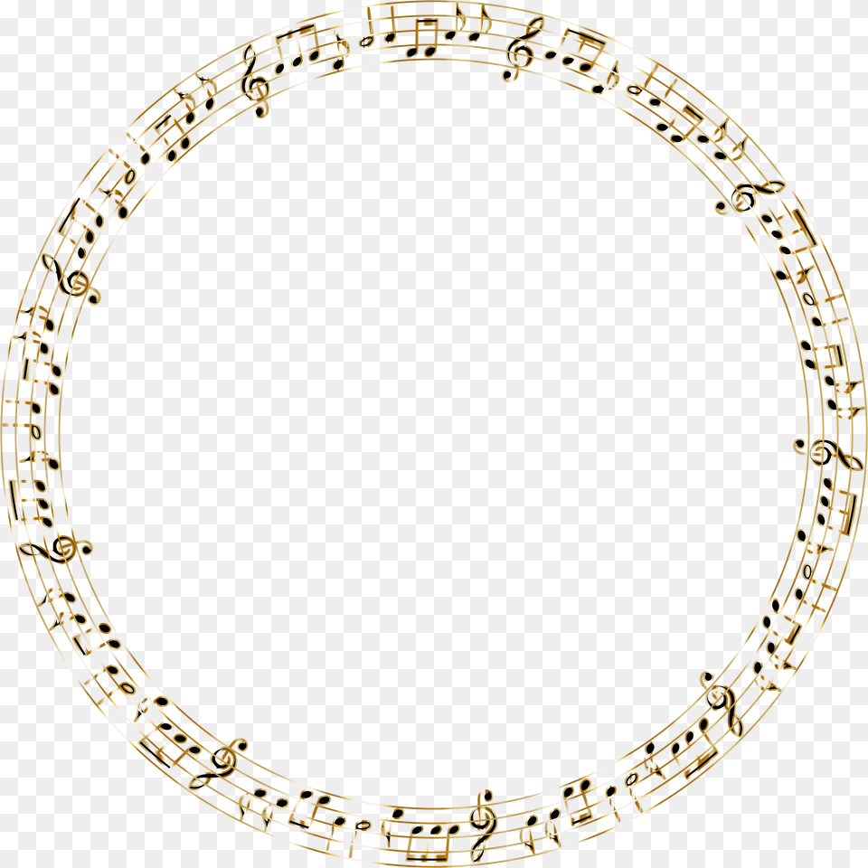 No Clipart Golden Musical No Circle Of Music Notes Png