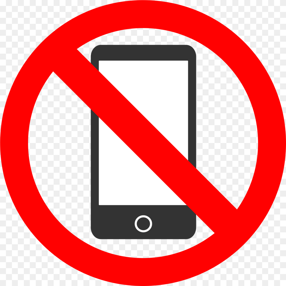 No Clipart No Cell Phone Clipart, Sign, Symbol, Electronics, Mobile Phone Free Transparent Png