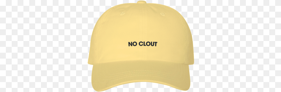 No Clout Dad Hat Yellow, Baseball Cap, Cap, Clothing, Swimwear Free Png Download