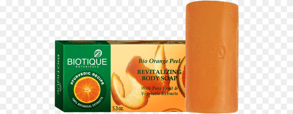 No Colourshower Gels Amp Creams Biotique Bio Orange Peel Revitalizing Body Soap, Beverage, Citrus Fruit, Food, Fruit Png Image