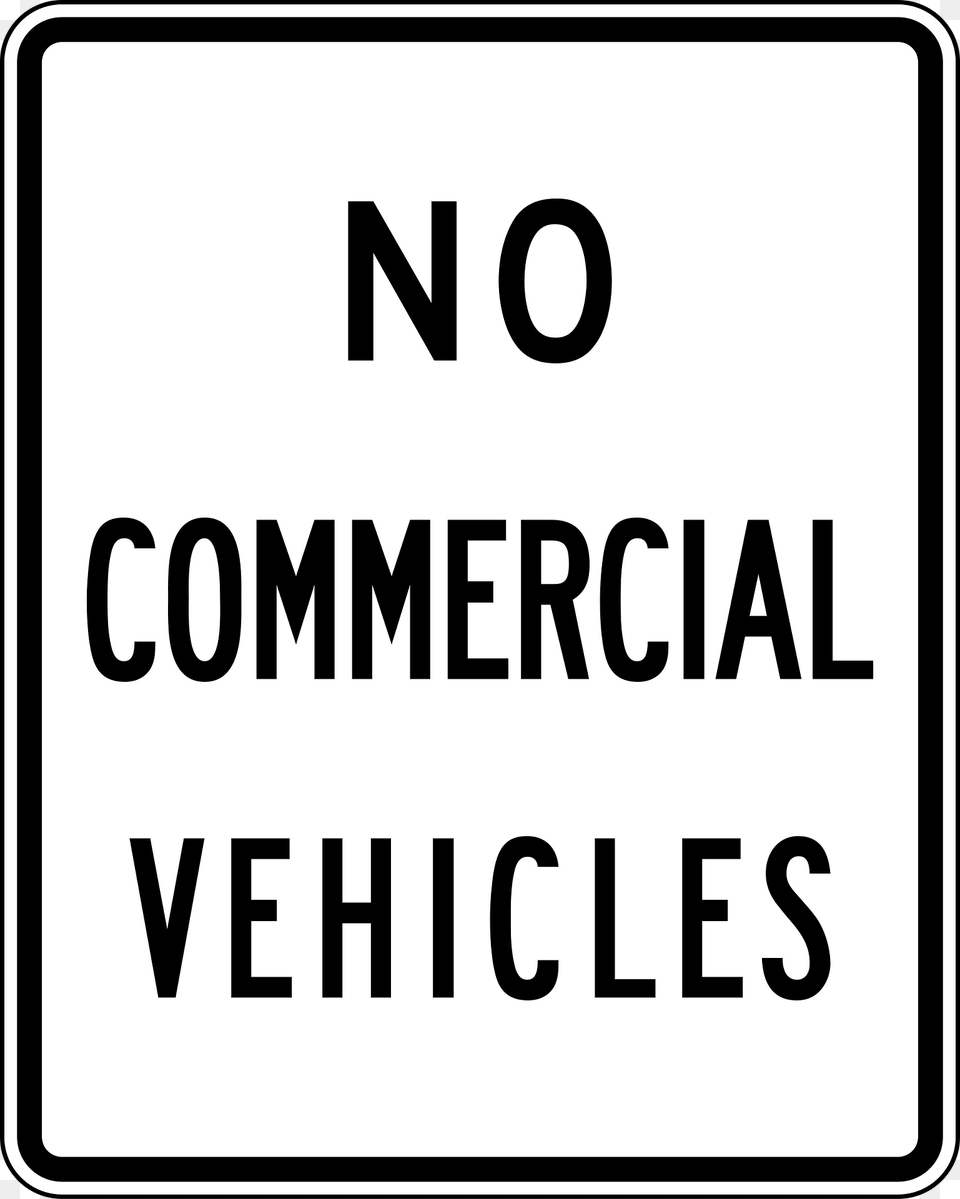 No Commercial Vehicles Clipart, Sign, Symbol, Road Sign, Text Png Image