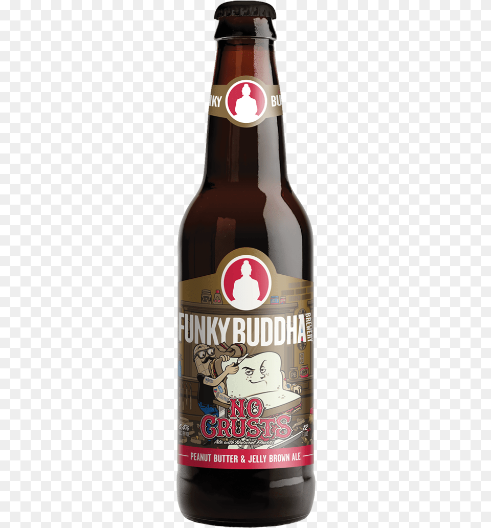 No Crusts By Funky Buddha Brewery Funky Buddha Sticky Treats, Alcohol, Beer, Beer Bottle, Beverage Free Png Download